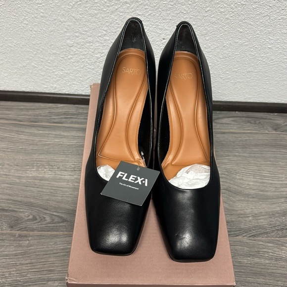 Franco Sarto Flexa Aela Pump In Black Leather - Picture 4 of 9